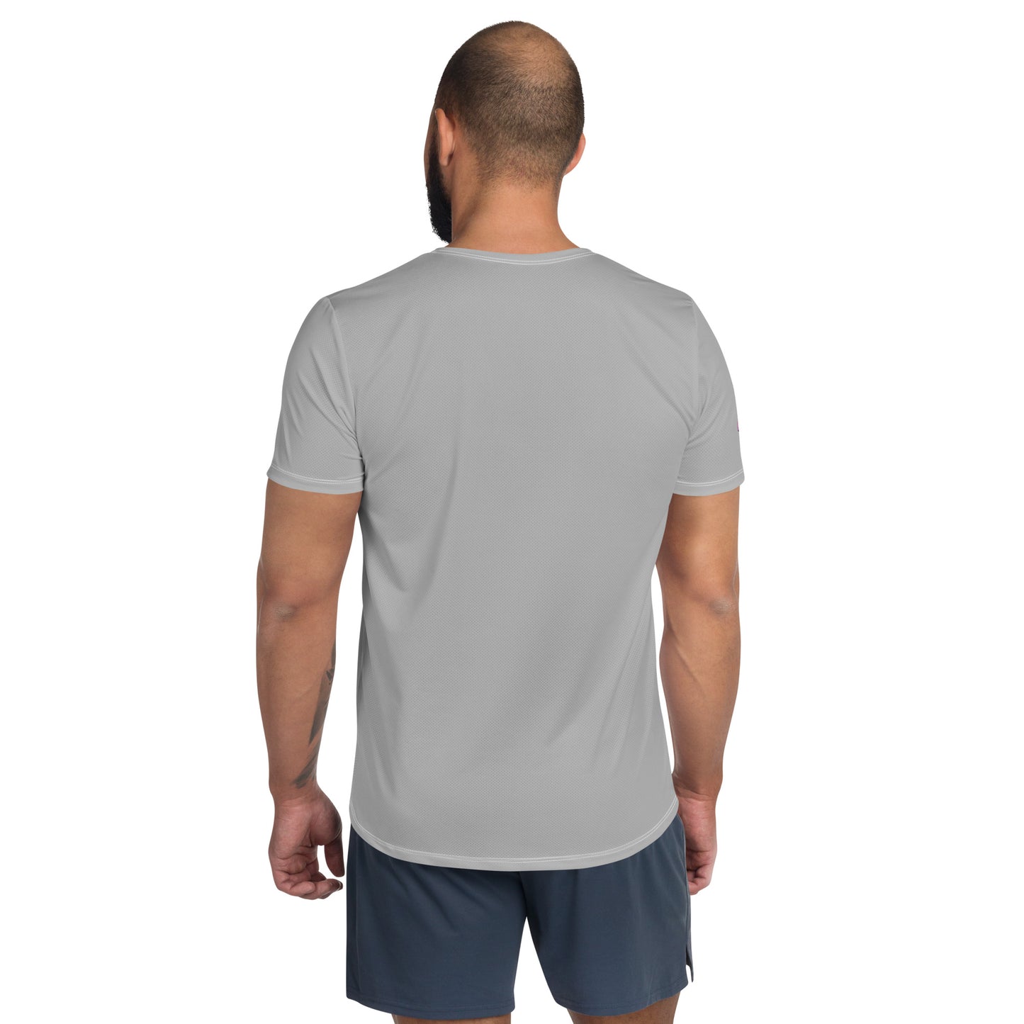 Grey Mesh Fitted Training Top