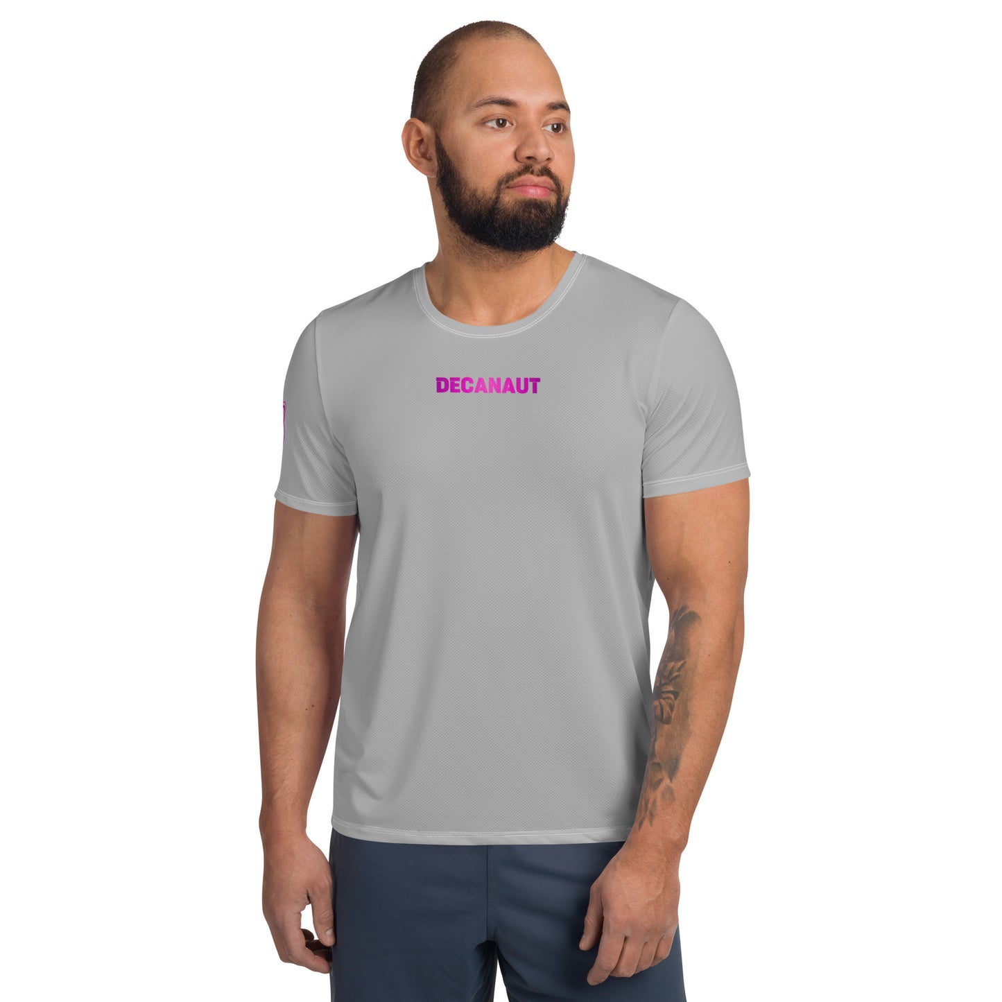 Grey Mesh Fitted Training Top