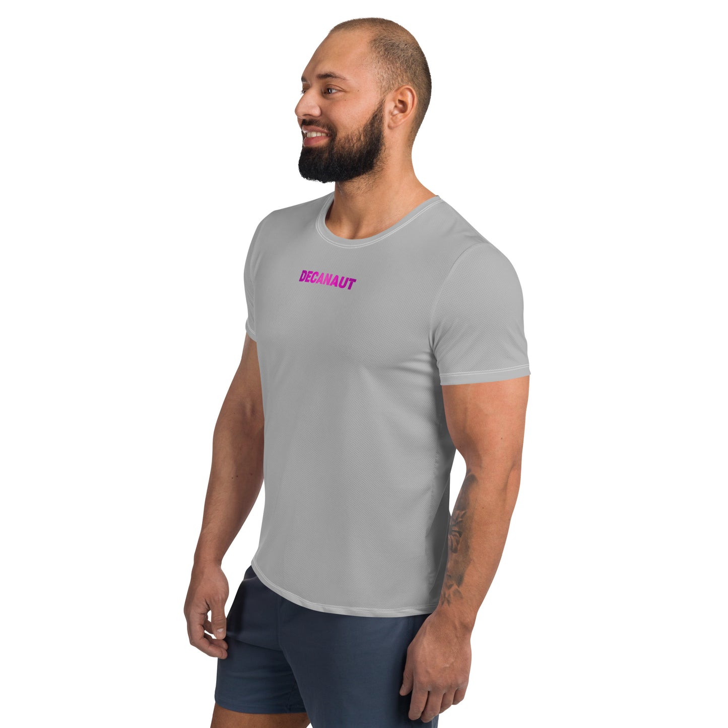 Grey Mesh Fitted Training Top