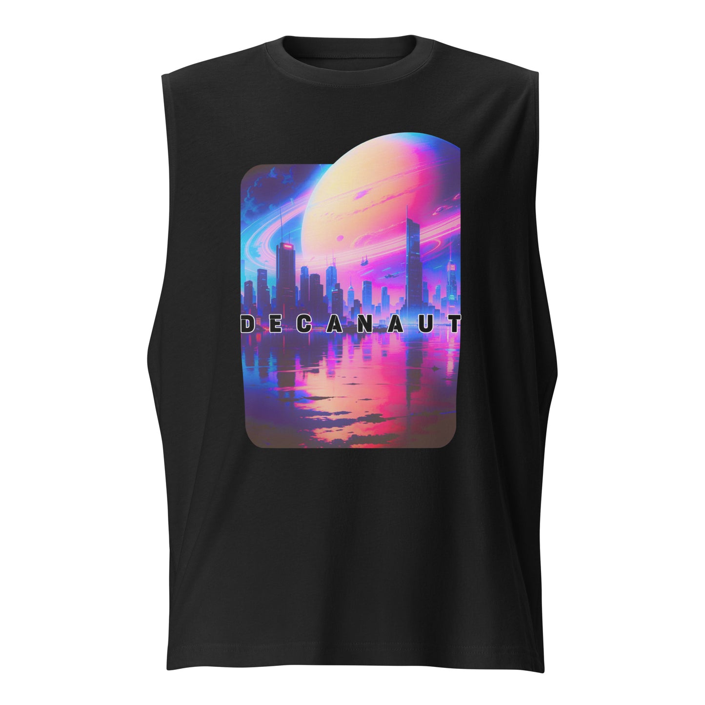 Retro Planet Muscle Cut Sleeve T-Shirt