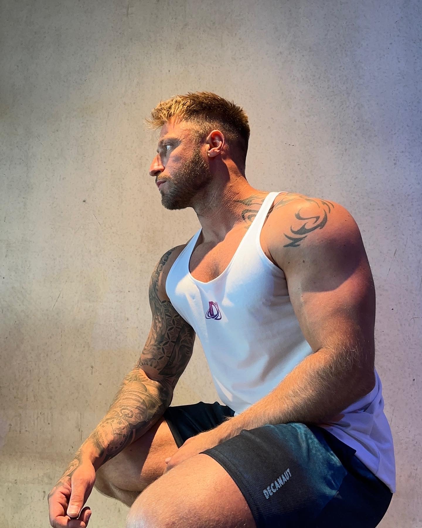 White Muscle Vest