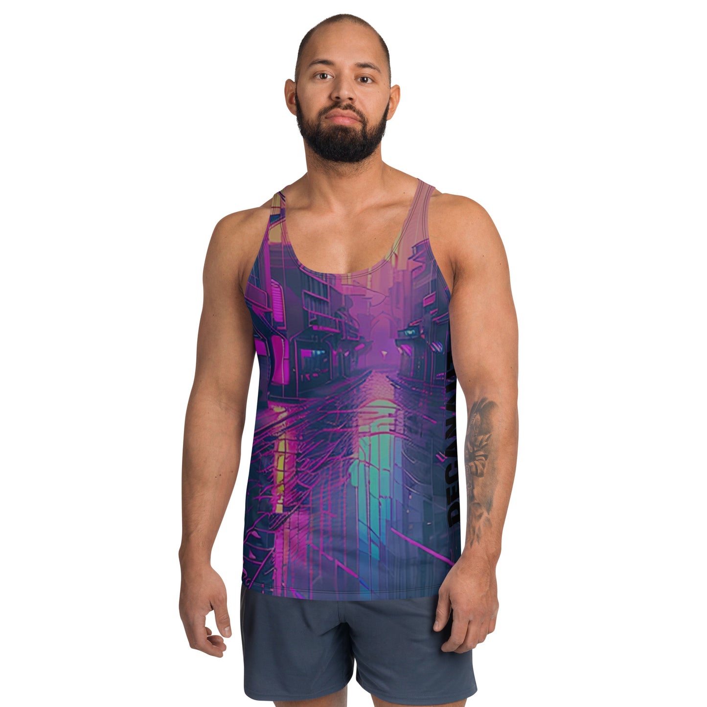 Cyberpunk Wolf Muscle Vest