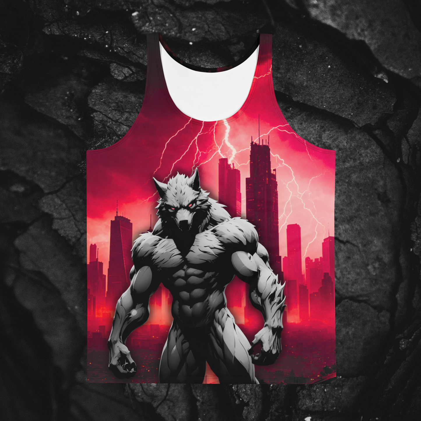 Limited Edition Black Wolf Muscle Vest