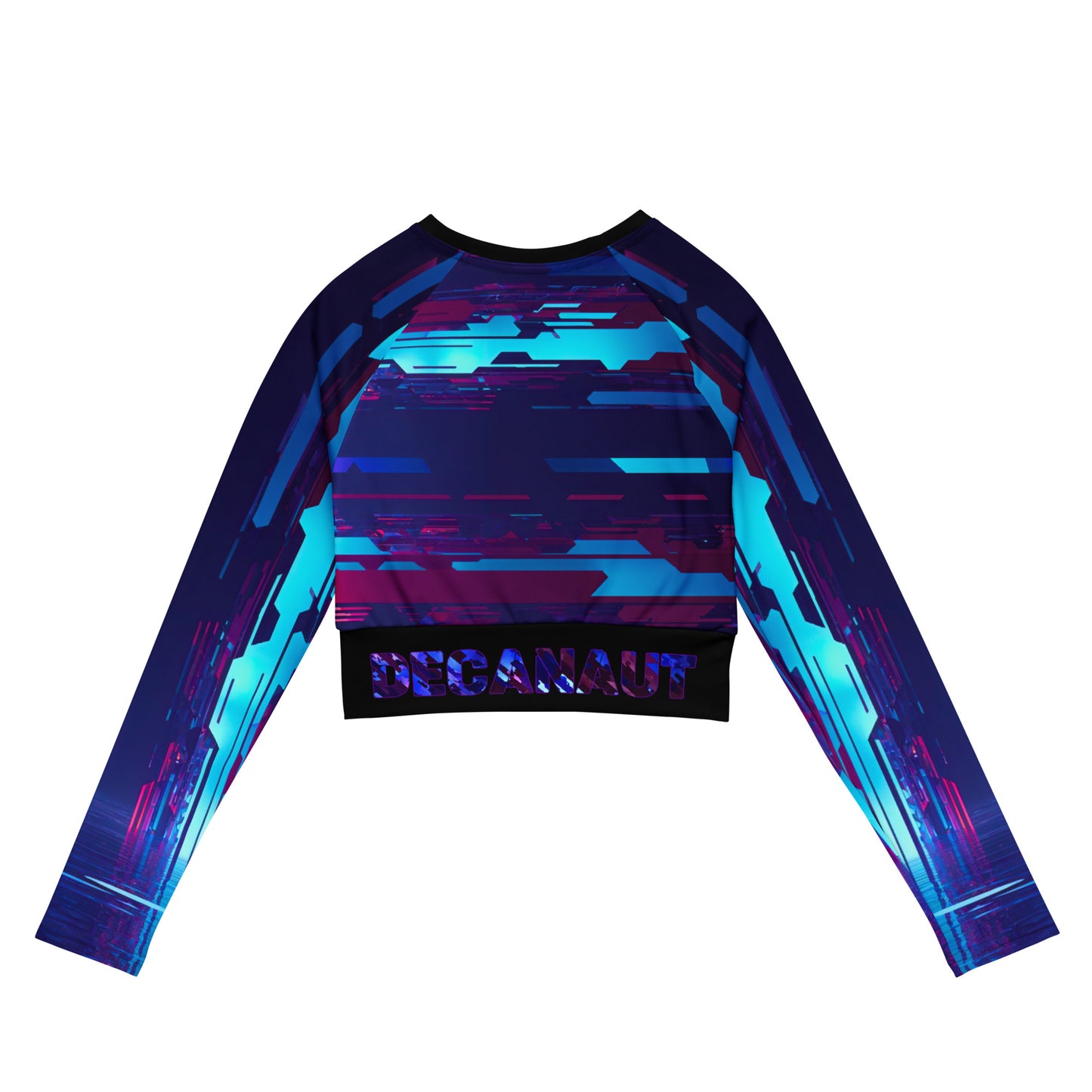 Glitch Long Sleeved Crop Top