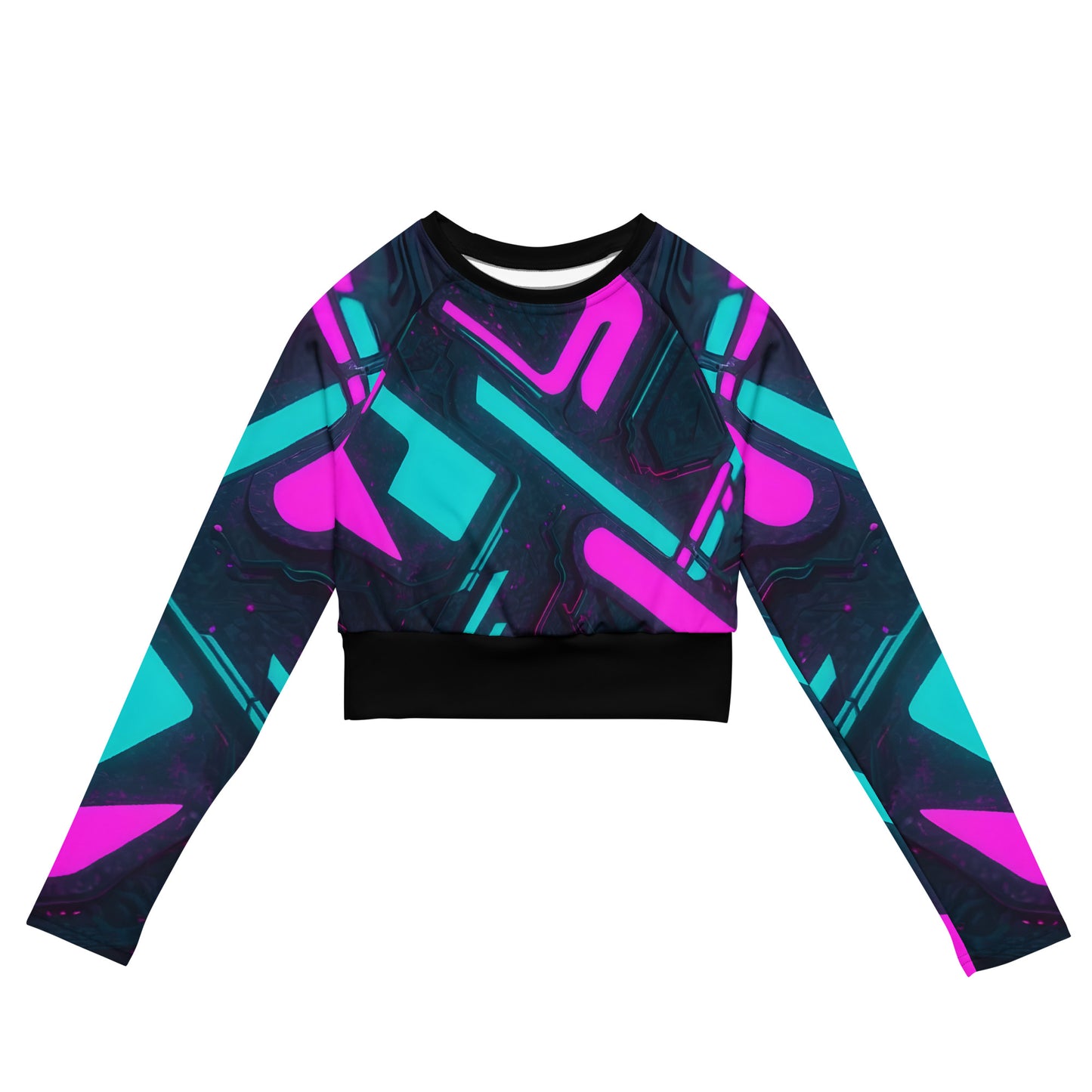 Neon Long Sleeved Crop Top