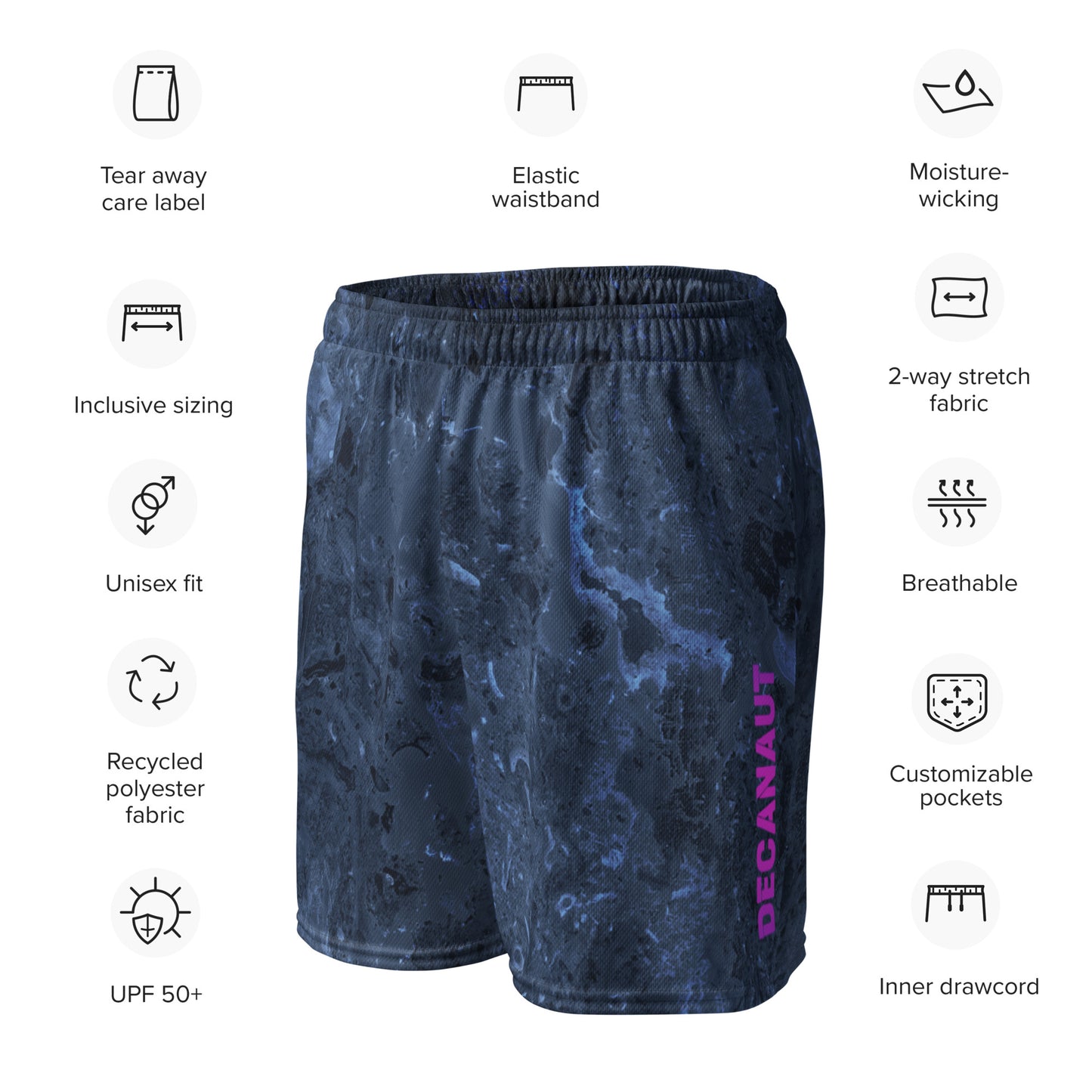 Jupiter Blue Mesh Shorts