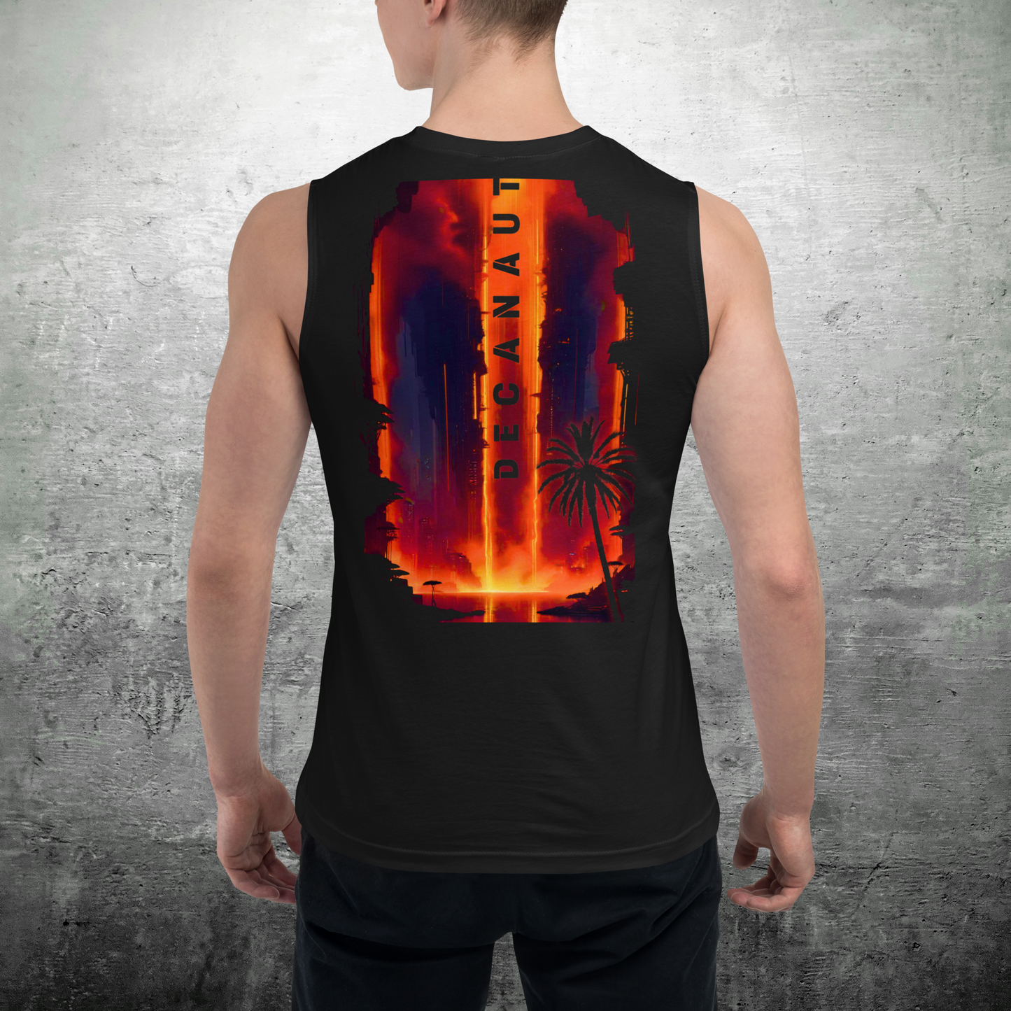 Firefall Orange Sleeveless T-Shirt