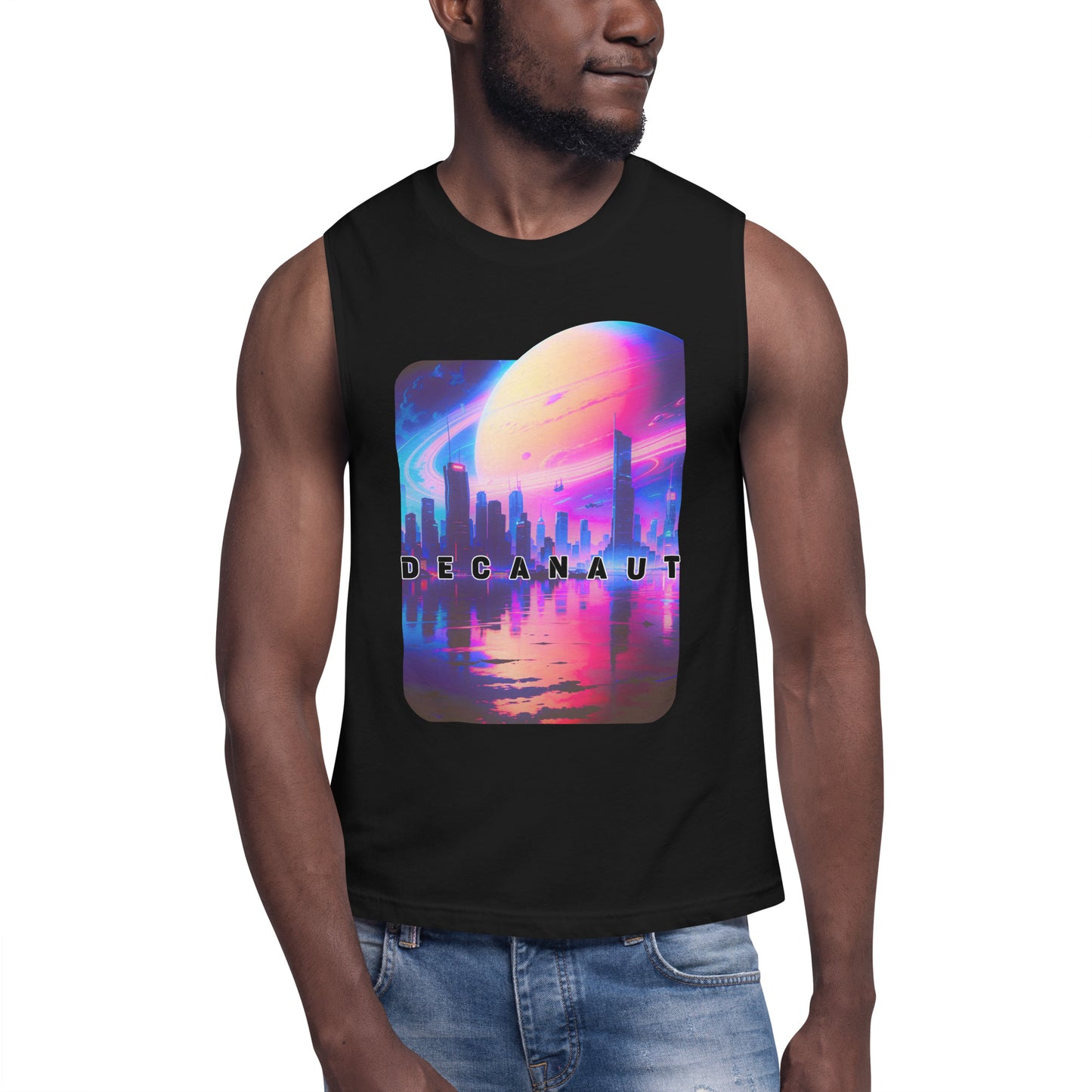 Retro Saturn Sleeveless T-Shirt