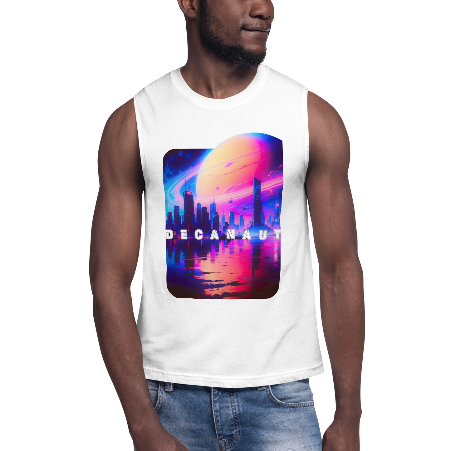 Retro Saturn Sleeveless T-Shirt