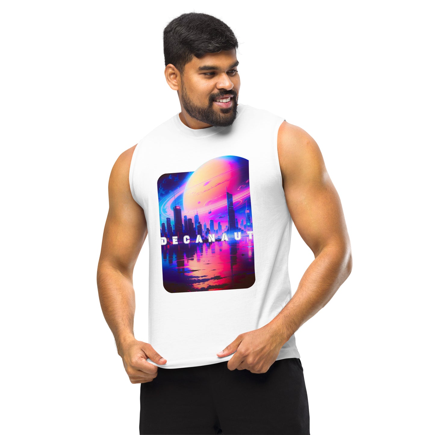 Retro Saturn Sleeveless T-Shirt